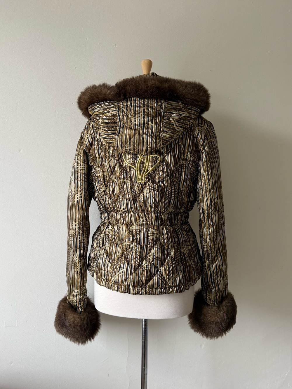 Vintage Y2K Baby Phat Faux Fur Trim Puffer Coat Jacket | Removable Hood & Cuffs - Picture 10 of 16